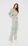 Blue Balloon-Leg Jeans by Navissi