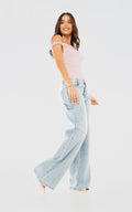 Blue Wide-Leg Jeans