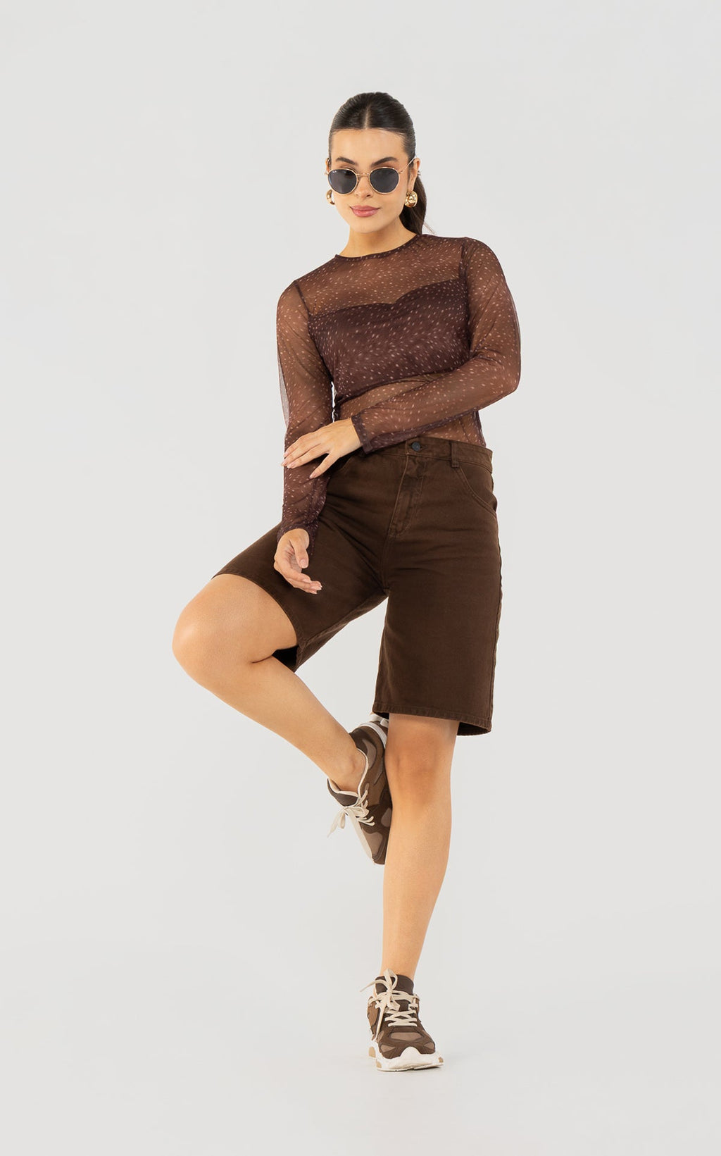 Blusa Café Malla Bambi