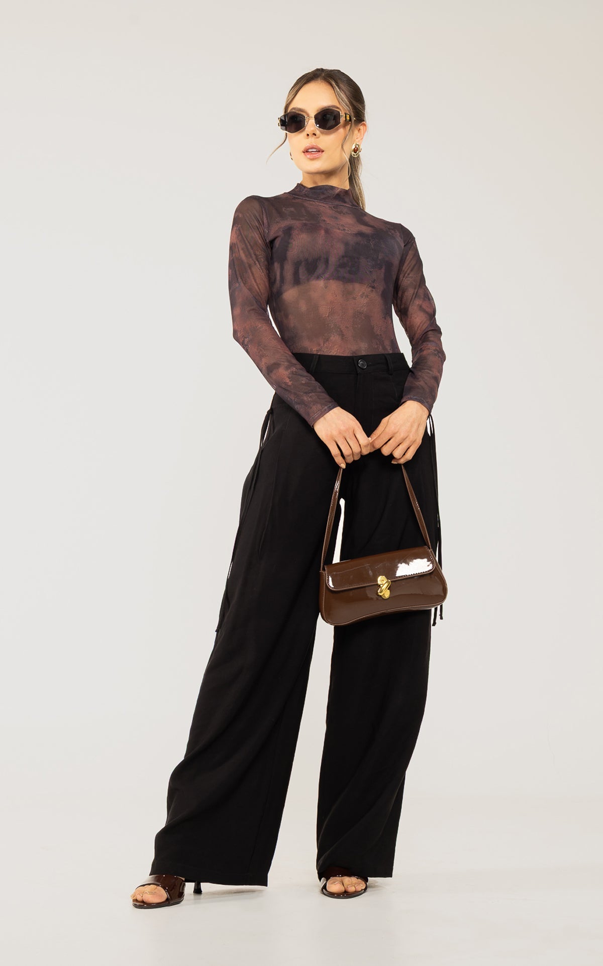 Body Negro Transparencia Top Inlcuido
