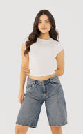 Ivory Rolled-Sleeve T-Shirt