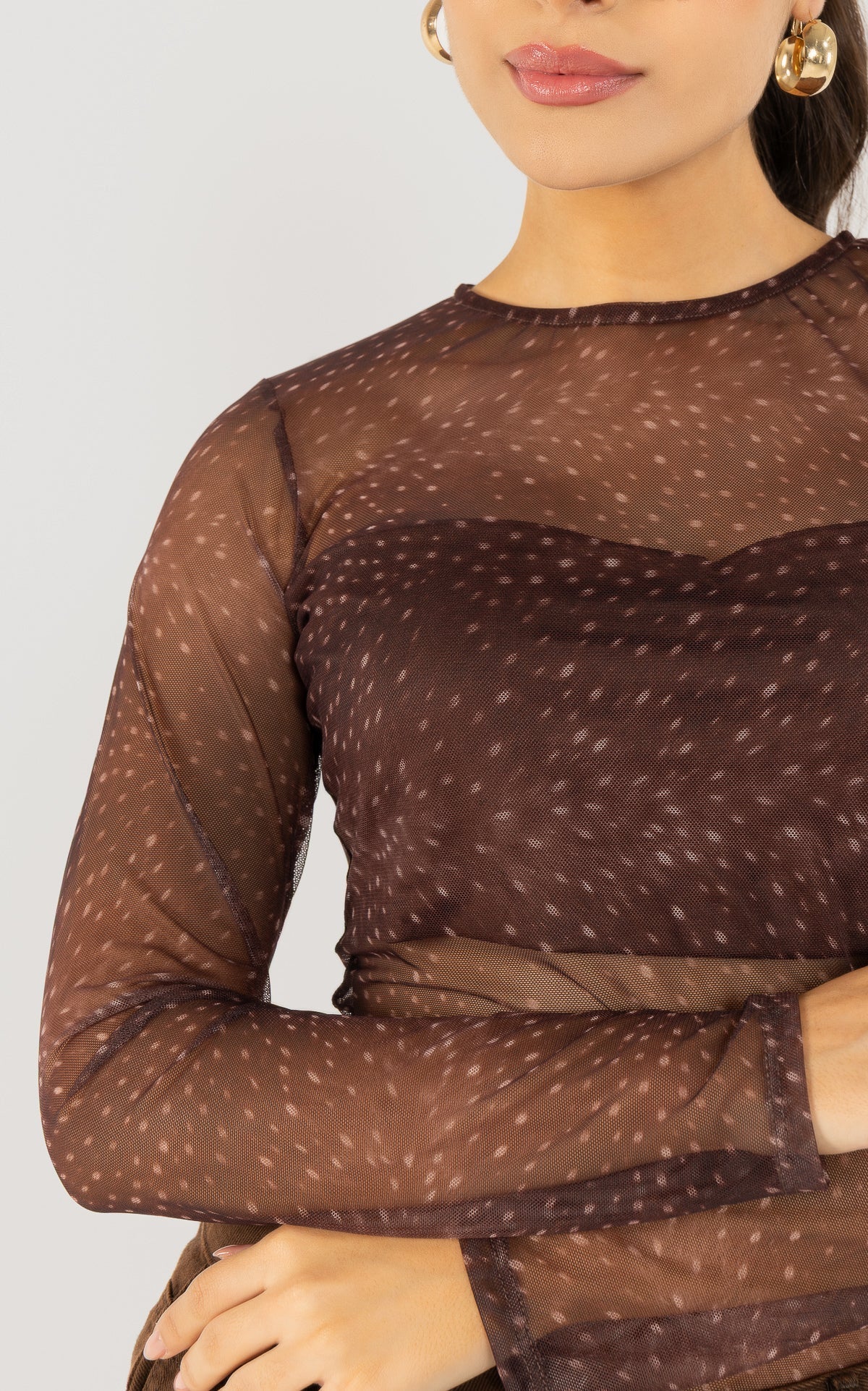 Blusa Café Malla Bambi