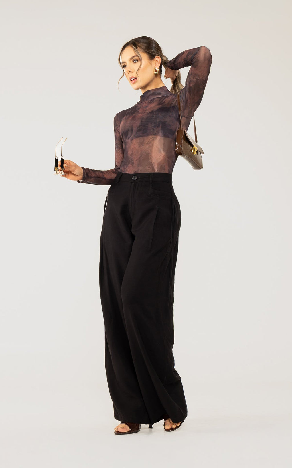 Pantalon Negro Con Bolsillo