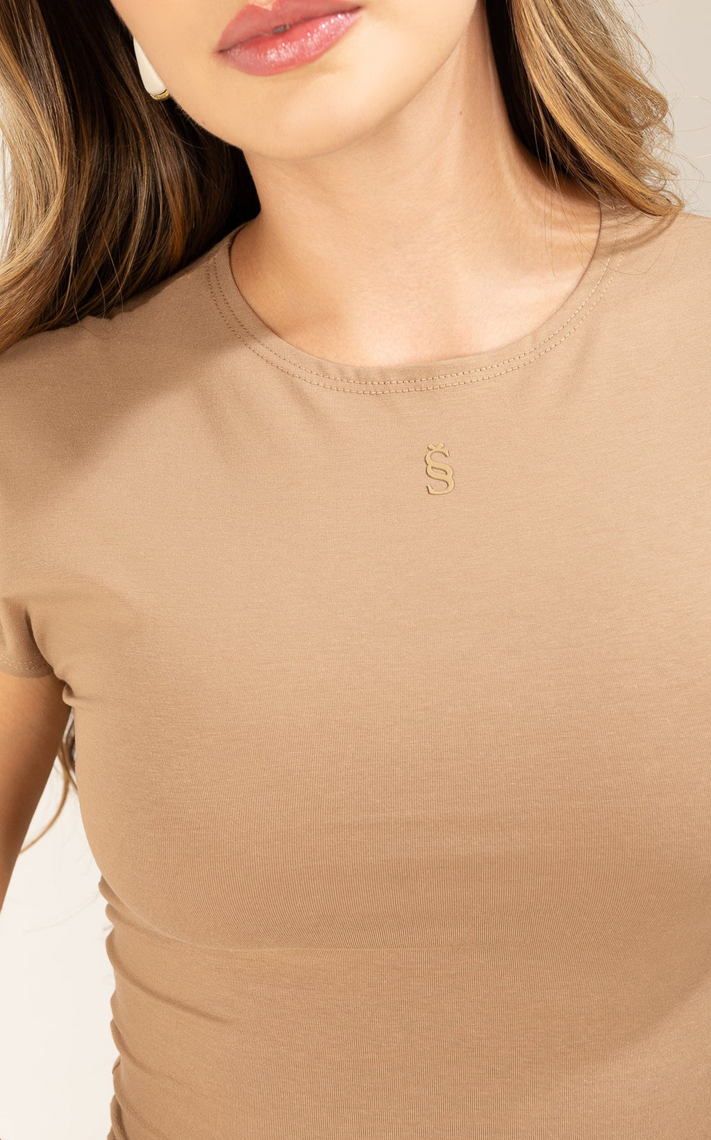 Camiseta Camel Manga Rodada