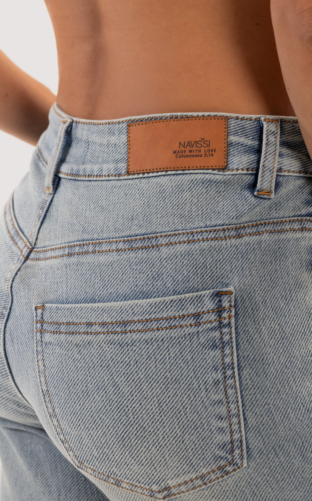Blue Culotte Jeans by Navissi