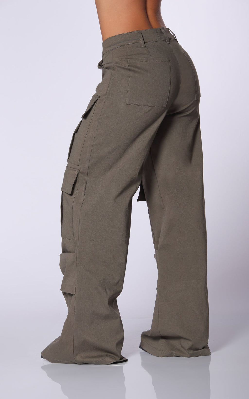 Military Green Cargo Pants