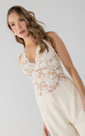 Ivory Lace Bodysuit by Navissi