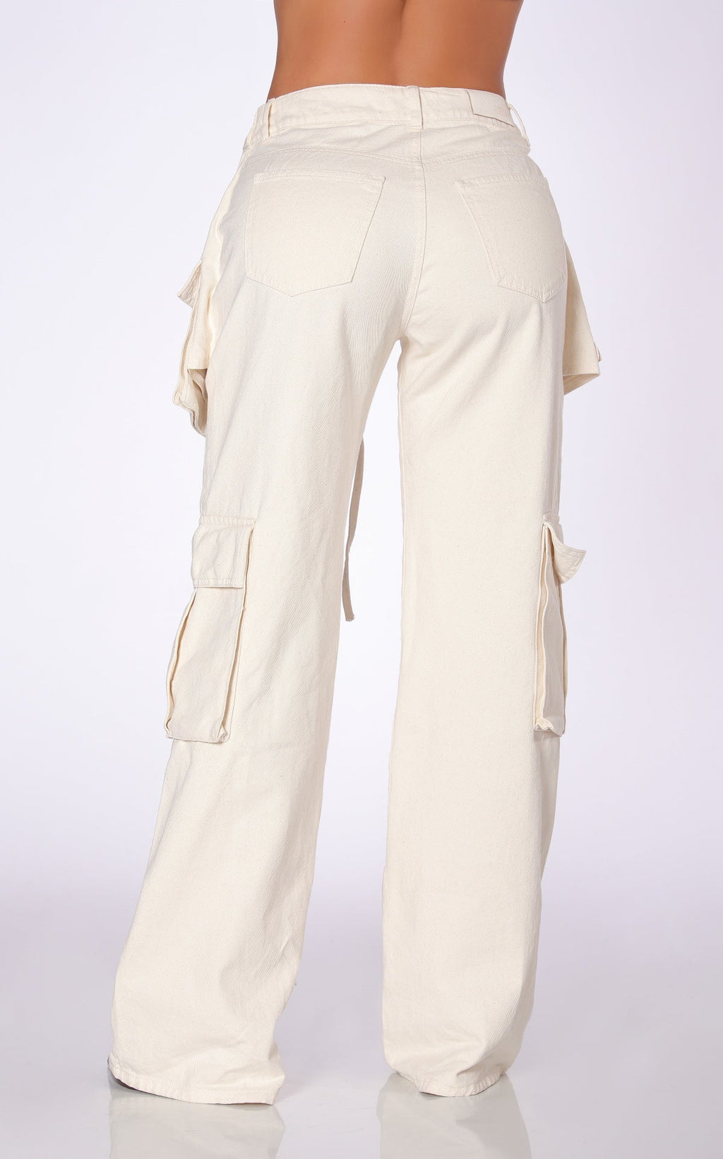 Ivory Straight-Leg Jeans