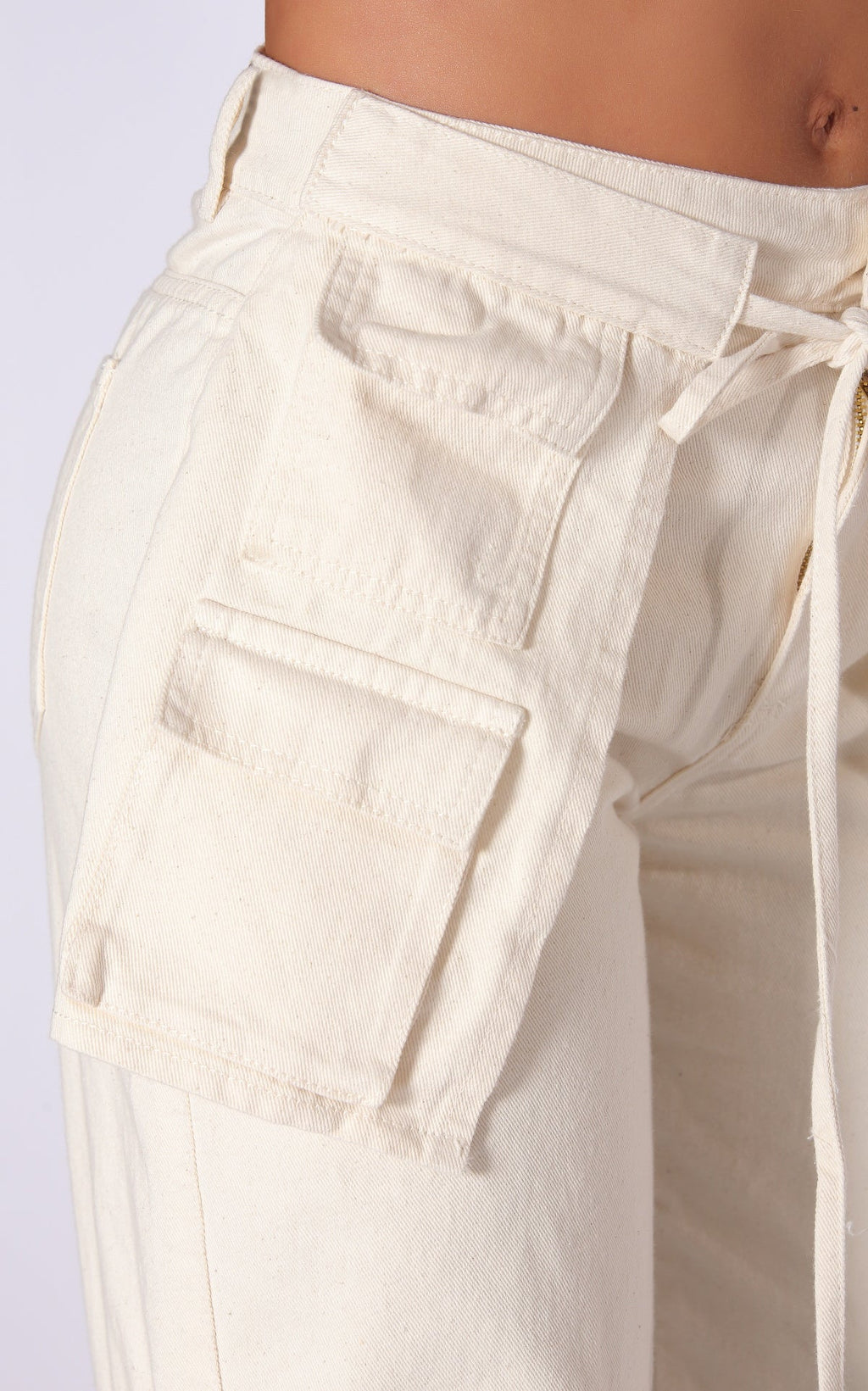 Ivory Straight-Leg Jeans