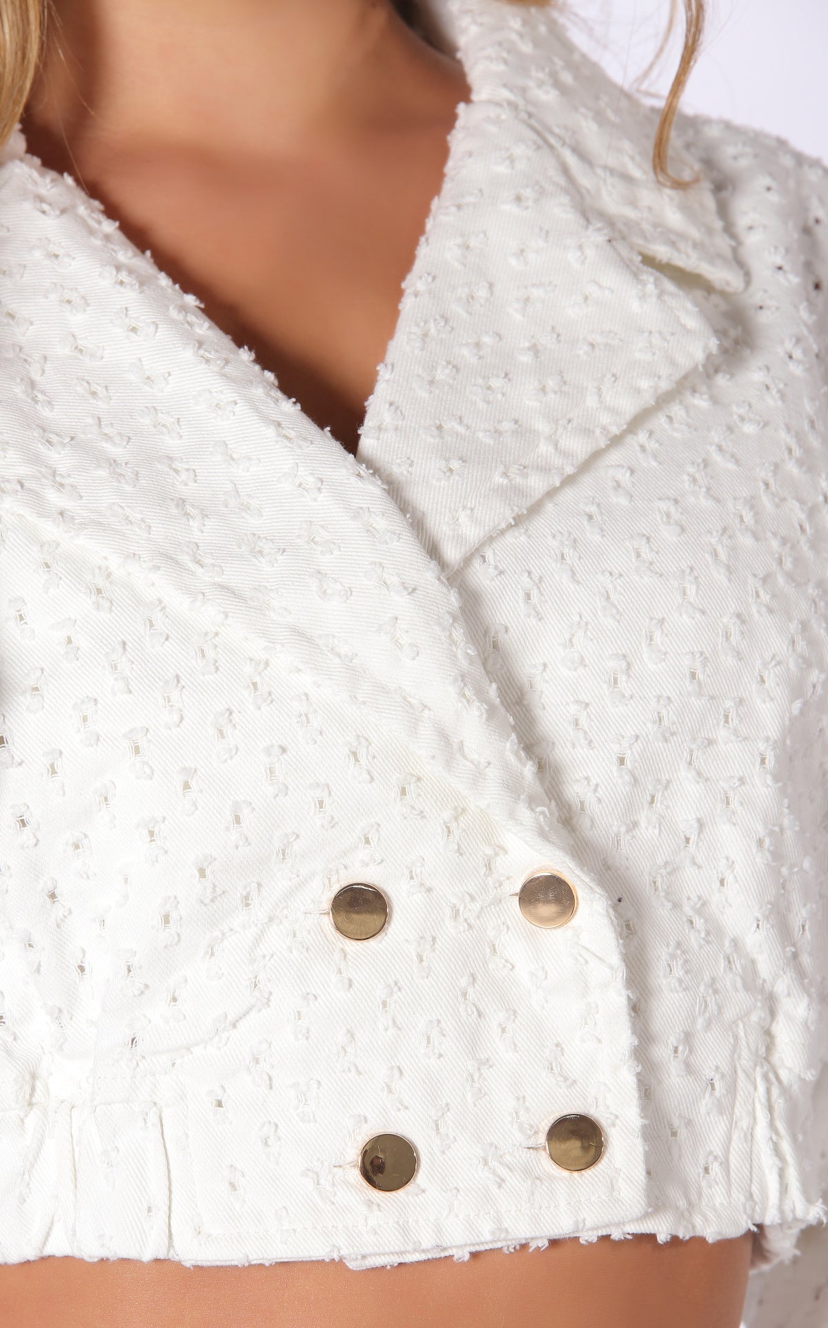 Ivory Denim Jacket