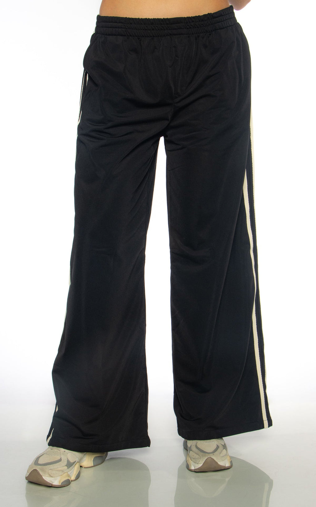 Black Side-Trim Pants by Navissi