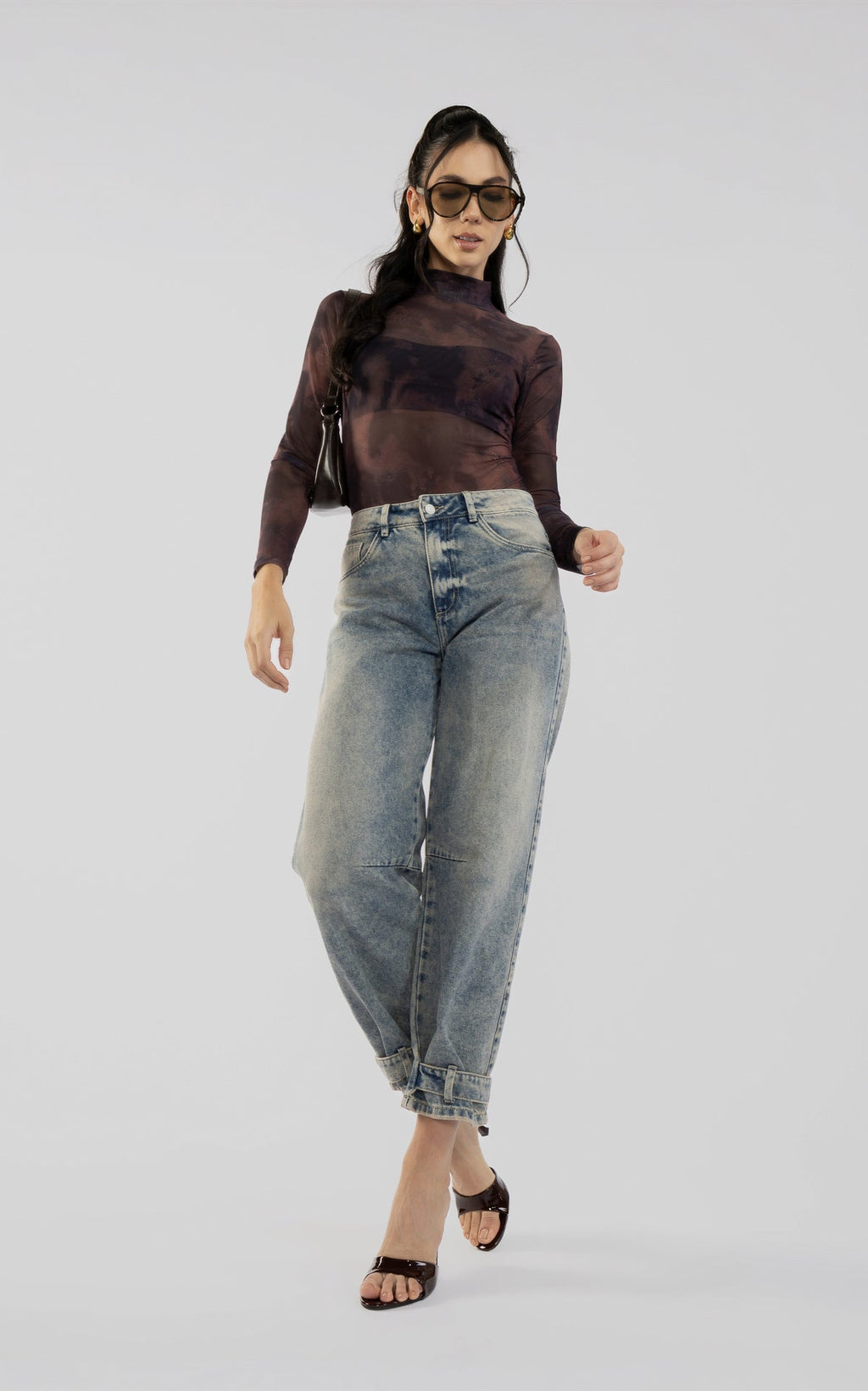 Body Negro Transparencia Top Inlcuido