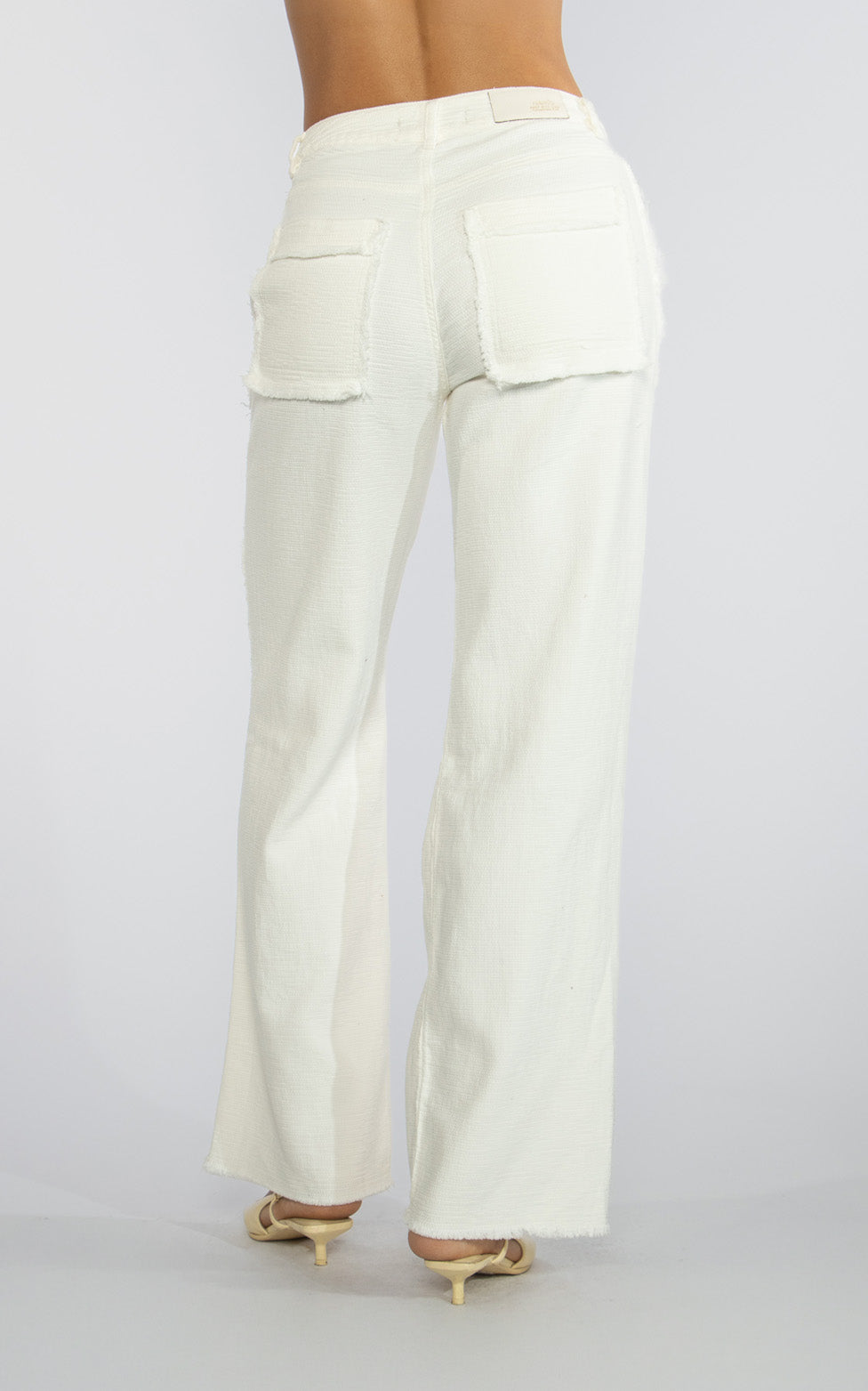 Ivory Straight-Leg Jeans