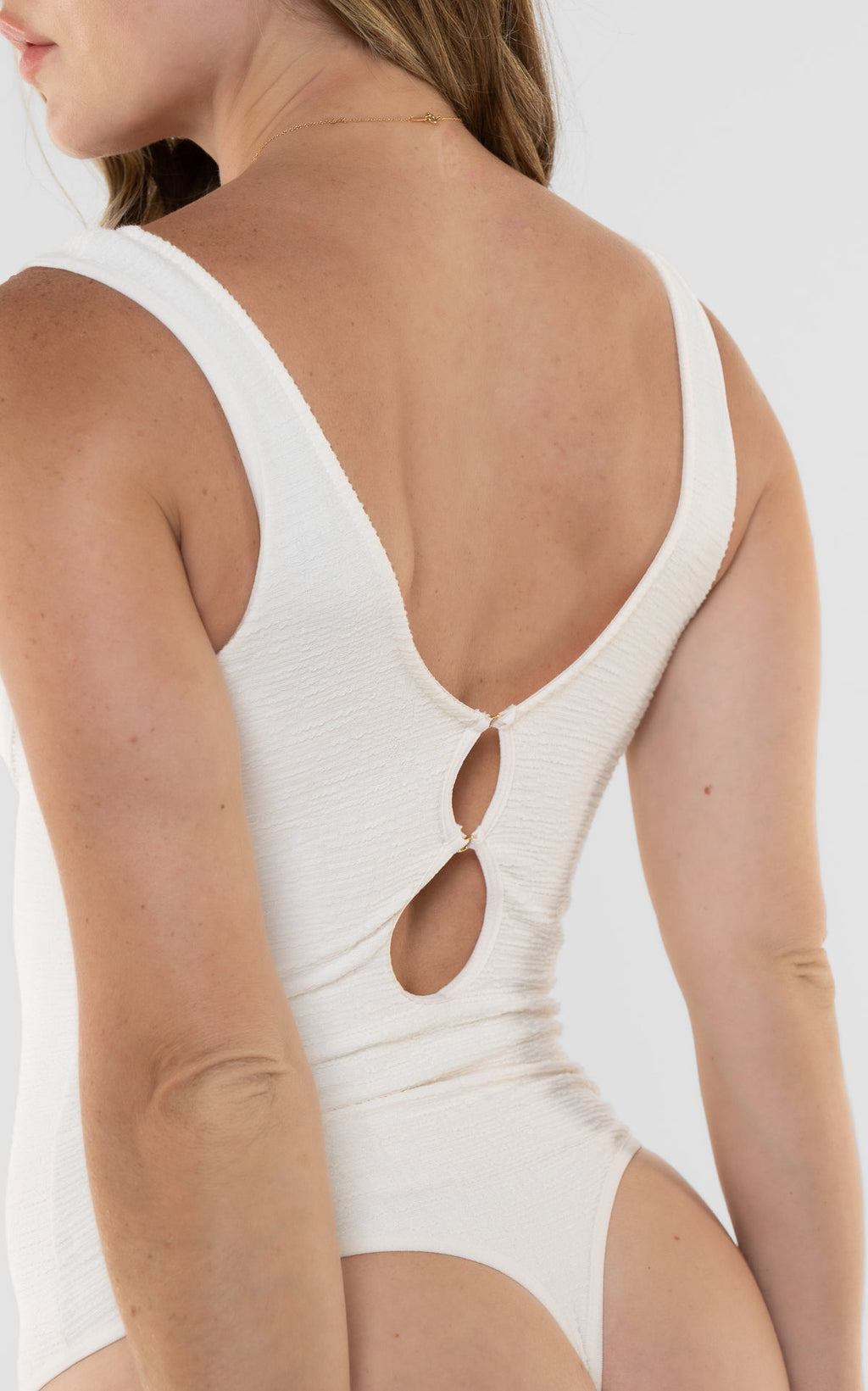 Body Marfil con Copas Texturizado