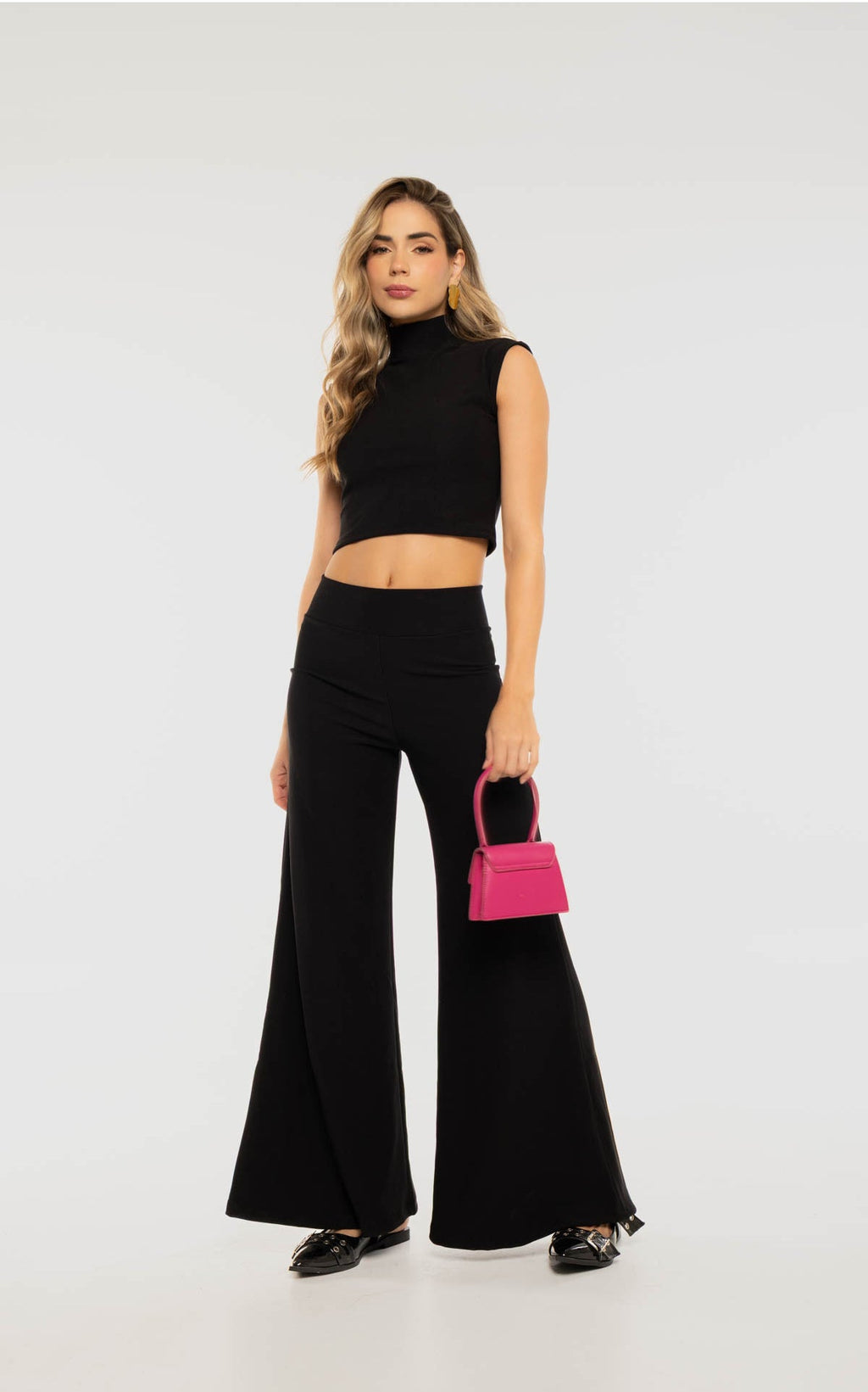Pantalón Negro Rib