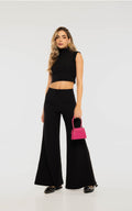 Pantalón Negro Rib