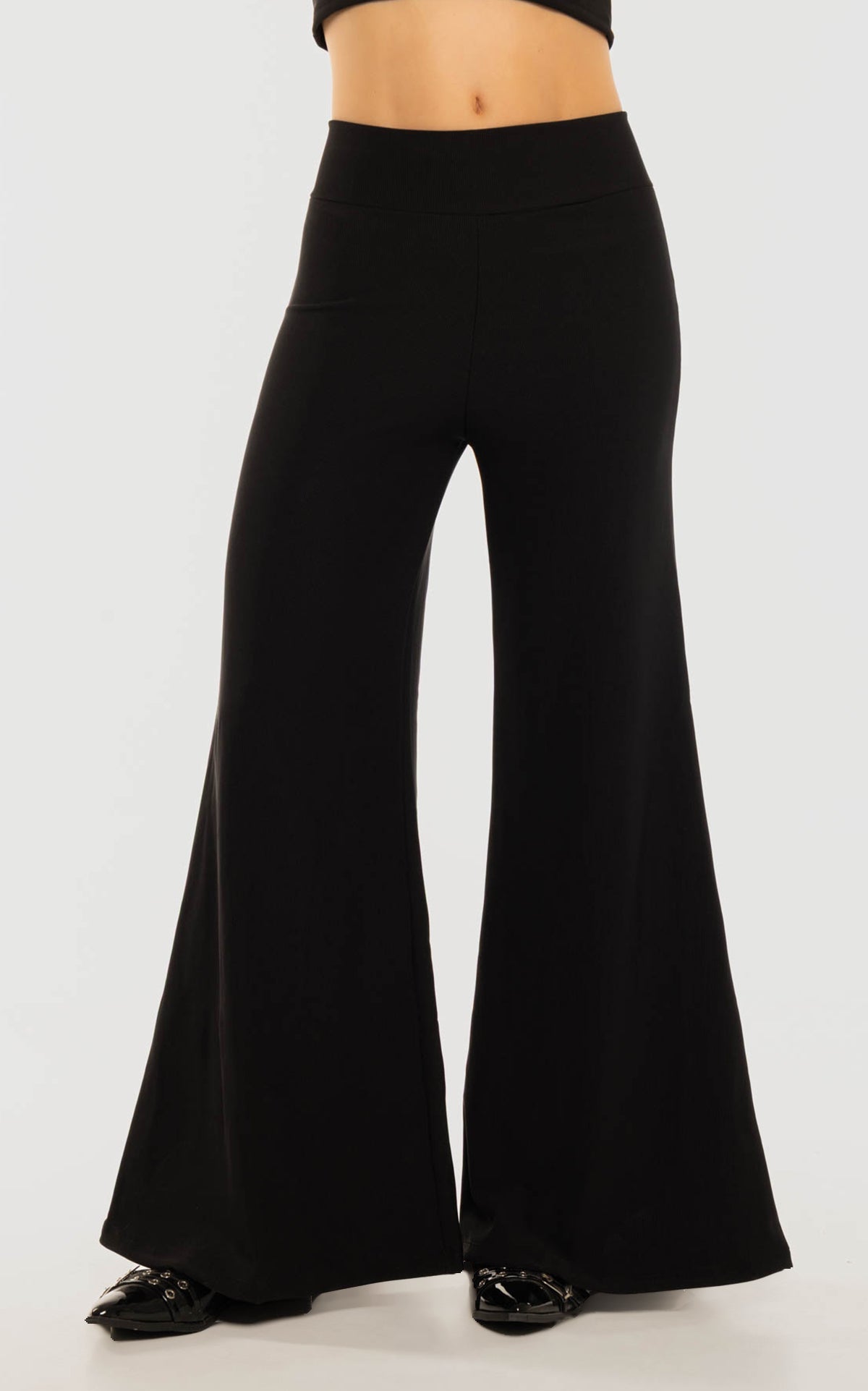 Pantalón Negro Rib