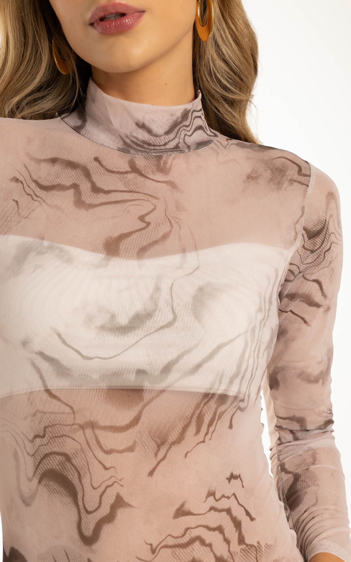 Body Beige Manga Larga con Top Incluido