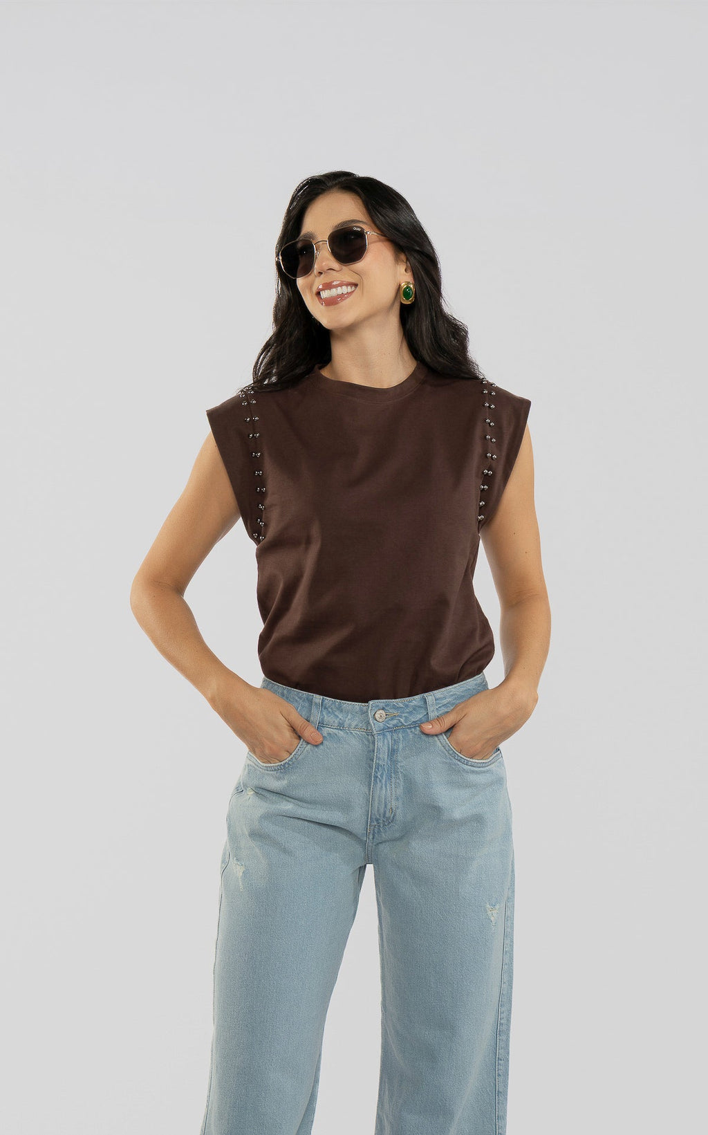 Camisa Café Taches