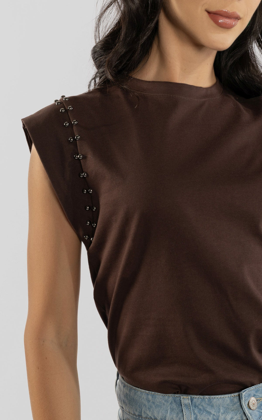 Camisa Café Taches
