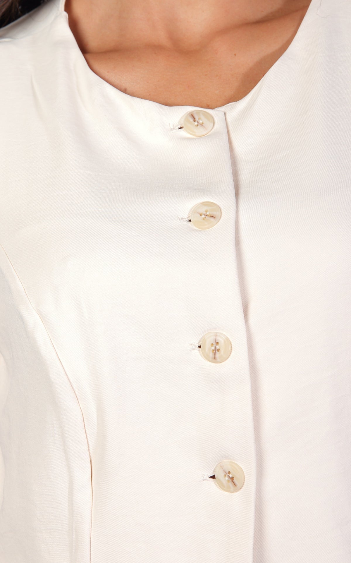 Blusa Crema Botones