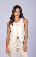 Blusa Crema Botones