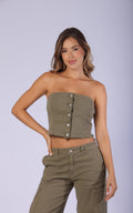 Blusa Verde Straple