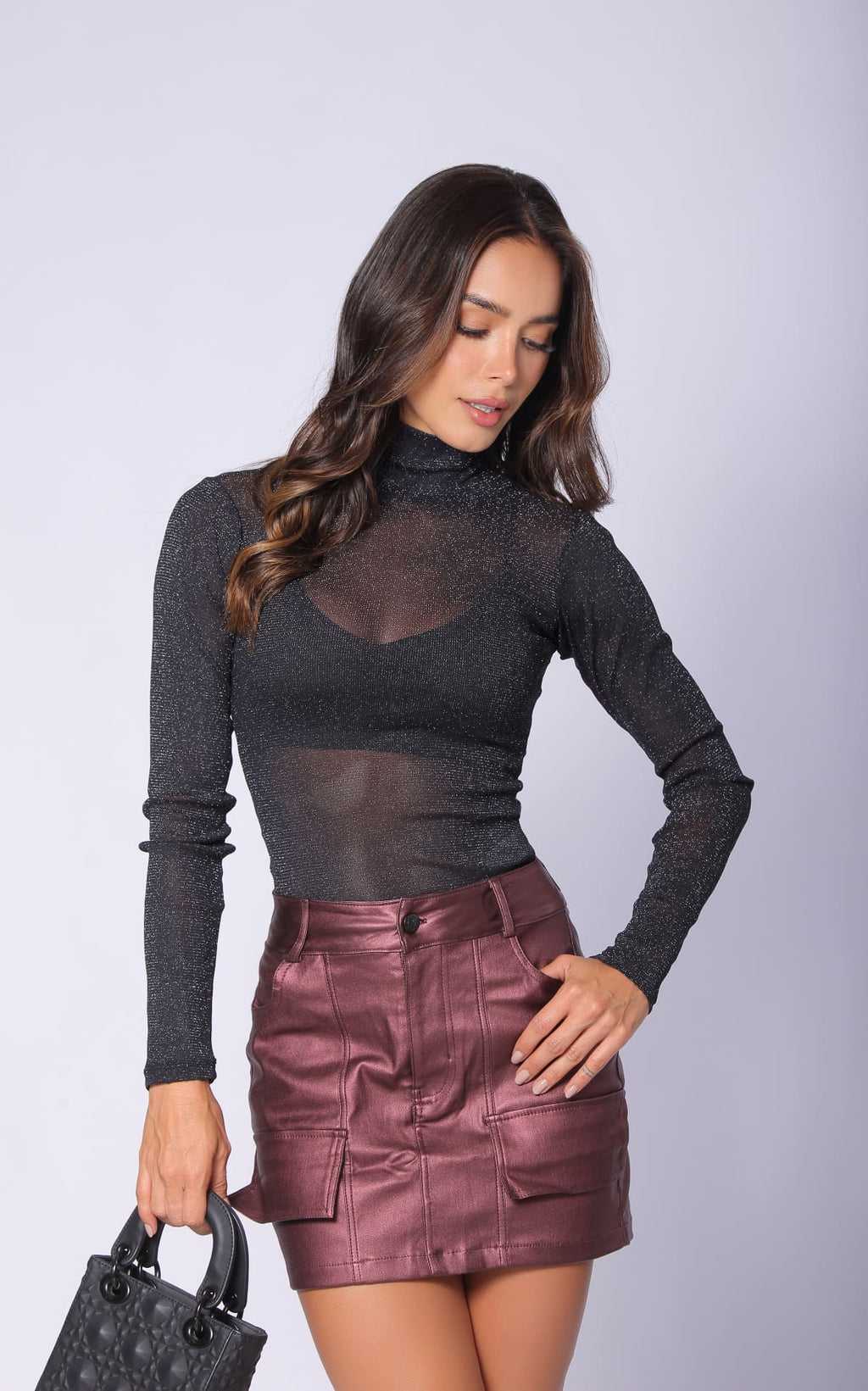 Black Shimmer Sweater