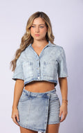 Blue Short-Sleeve Shirt