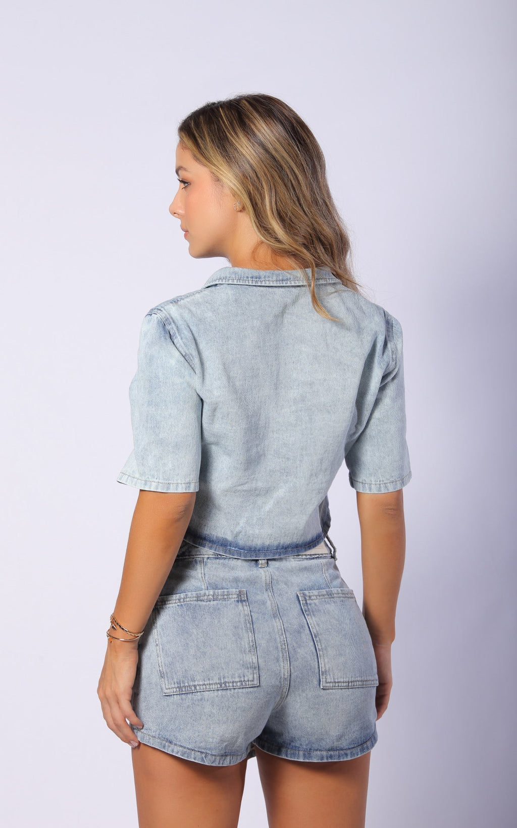 Blue Short-Sleeve Shirt