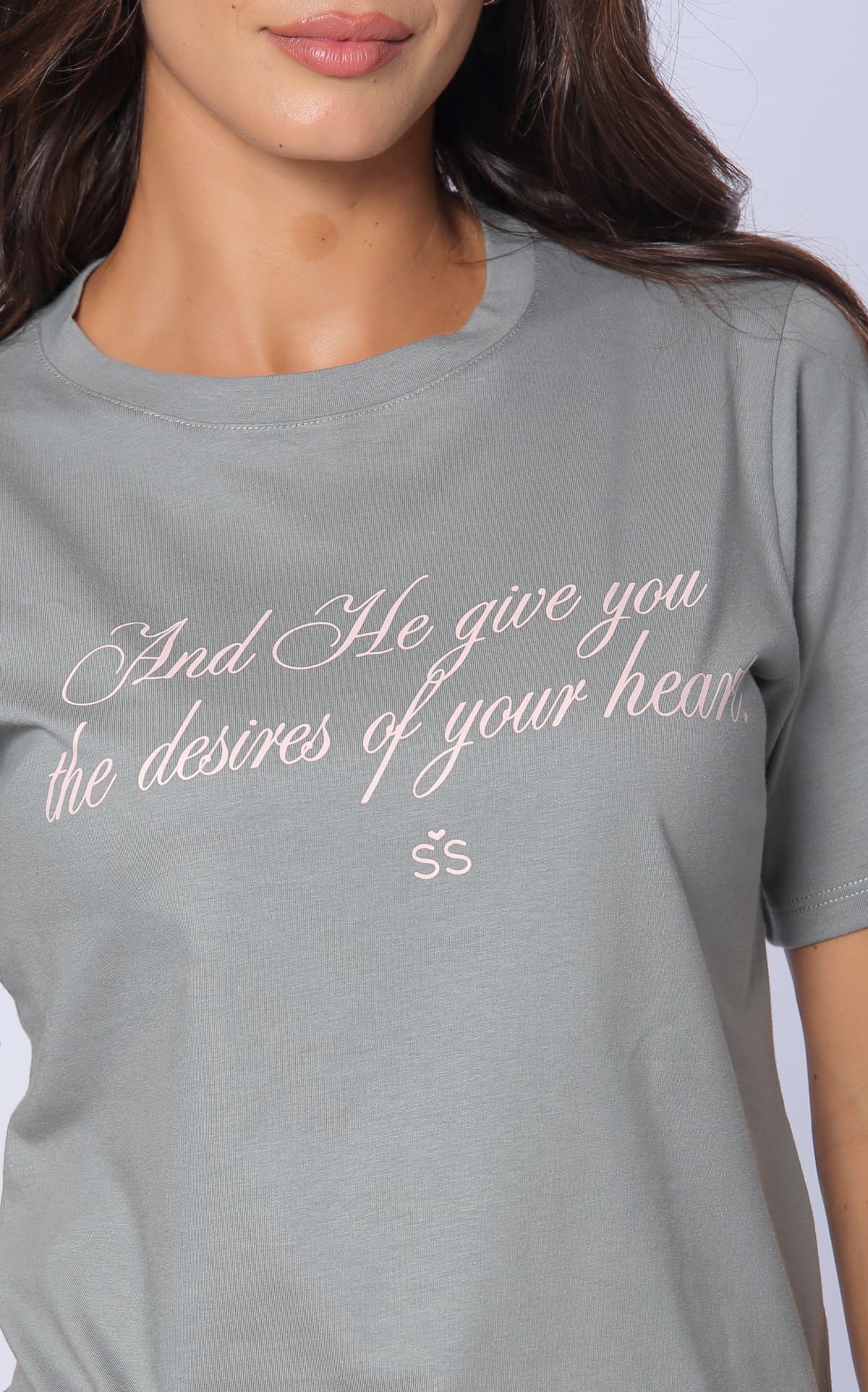 Camiseta Gris Claro Regular