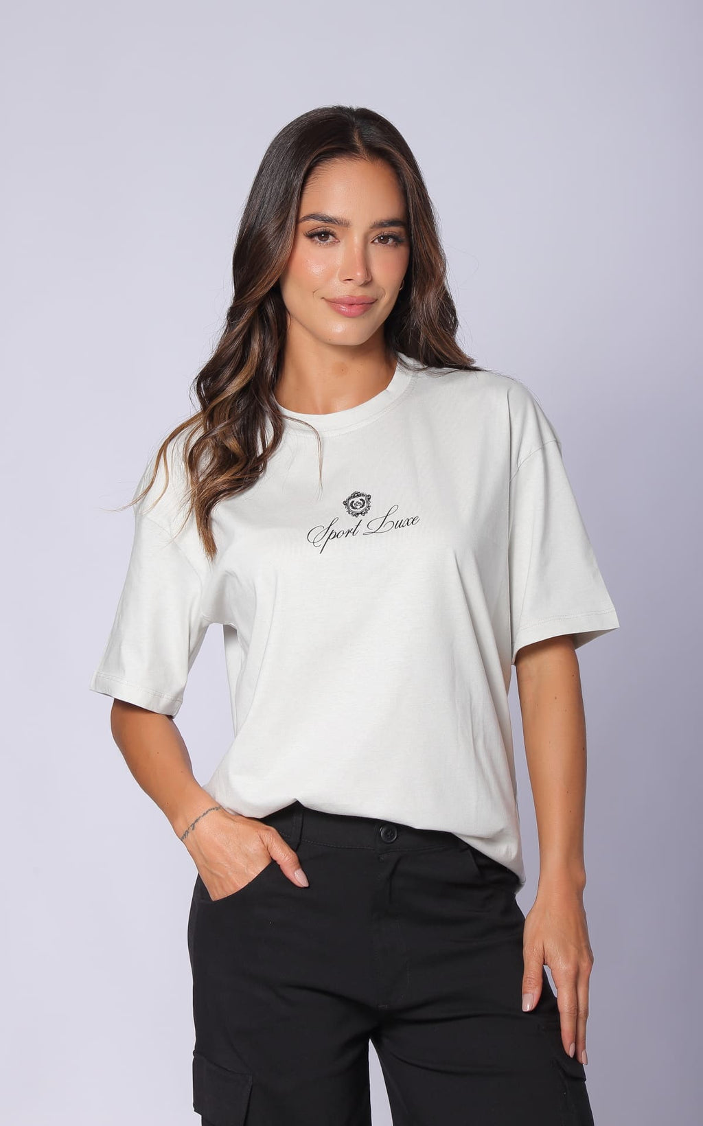 Light Gray Oversized T-Shirt