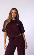 Camiseta Vino Tinto Oversize