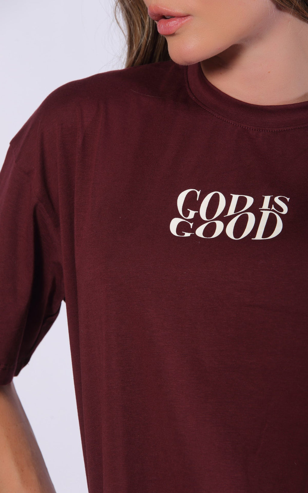 Burgundy Oversized T-Shirt