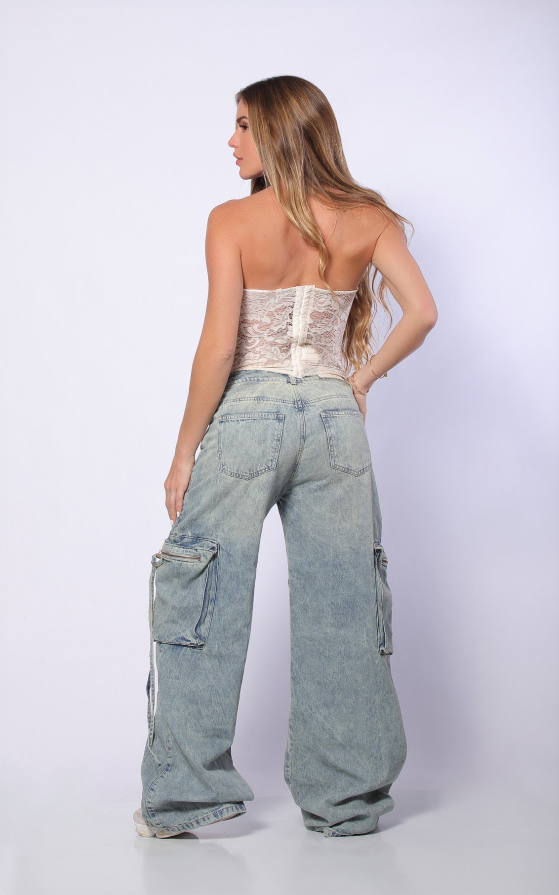Blue Cargo Jeans