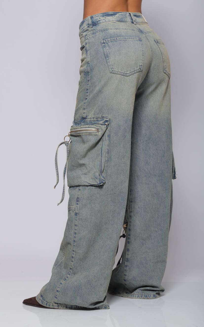 Blue Cargo Jeans