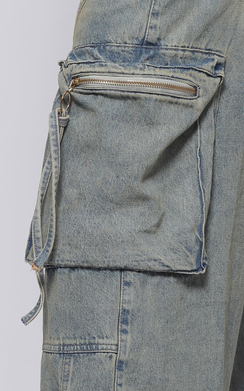 Blue Cargo Jeans
