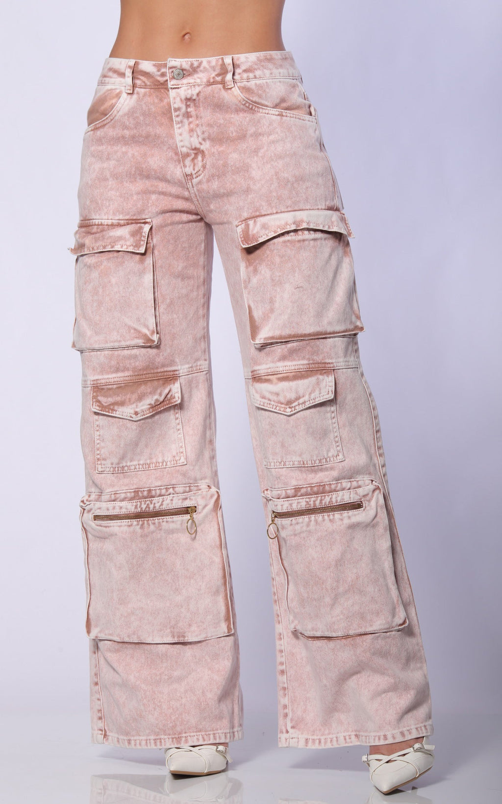 Pink Cargo Jeans