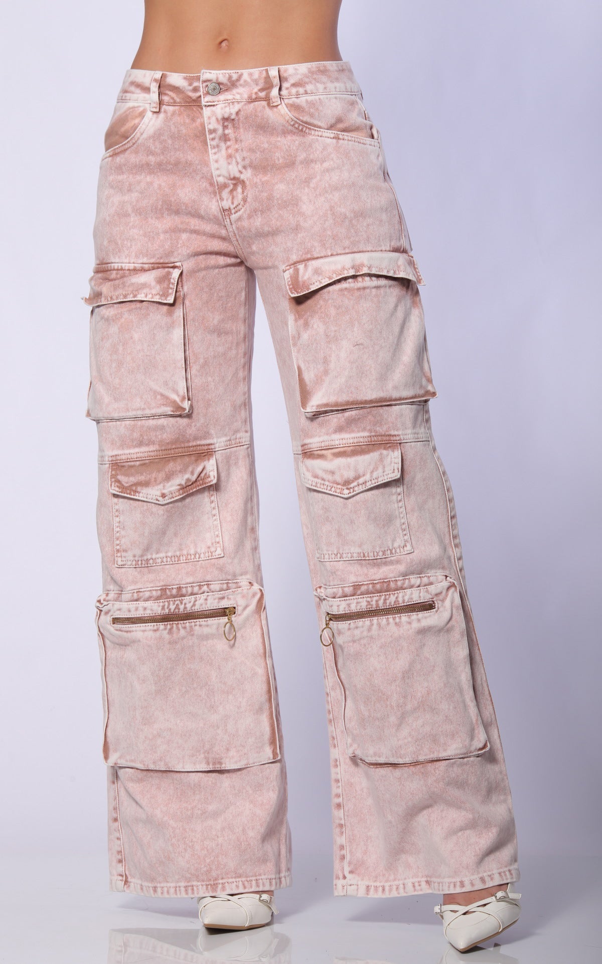 Pink Cargo Jeans