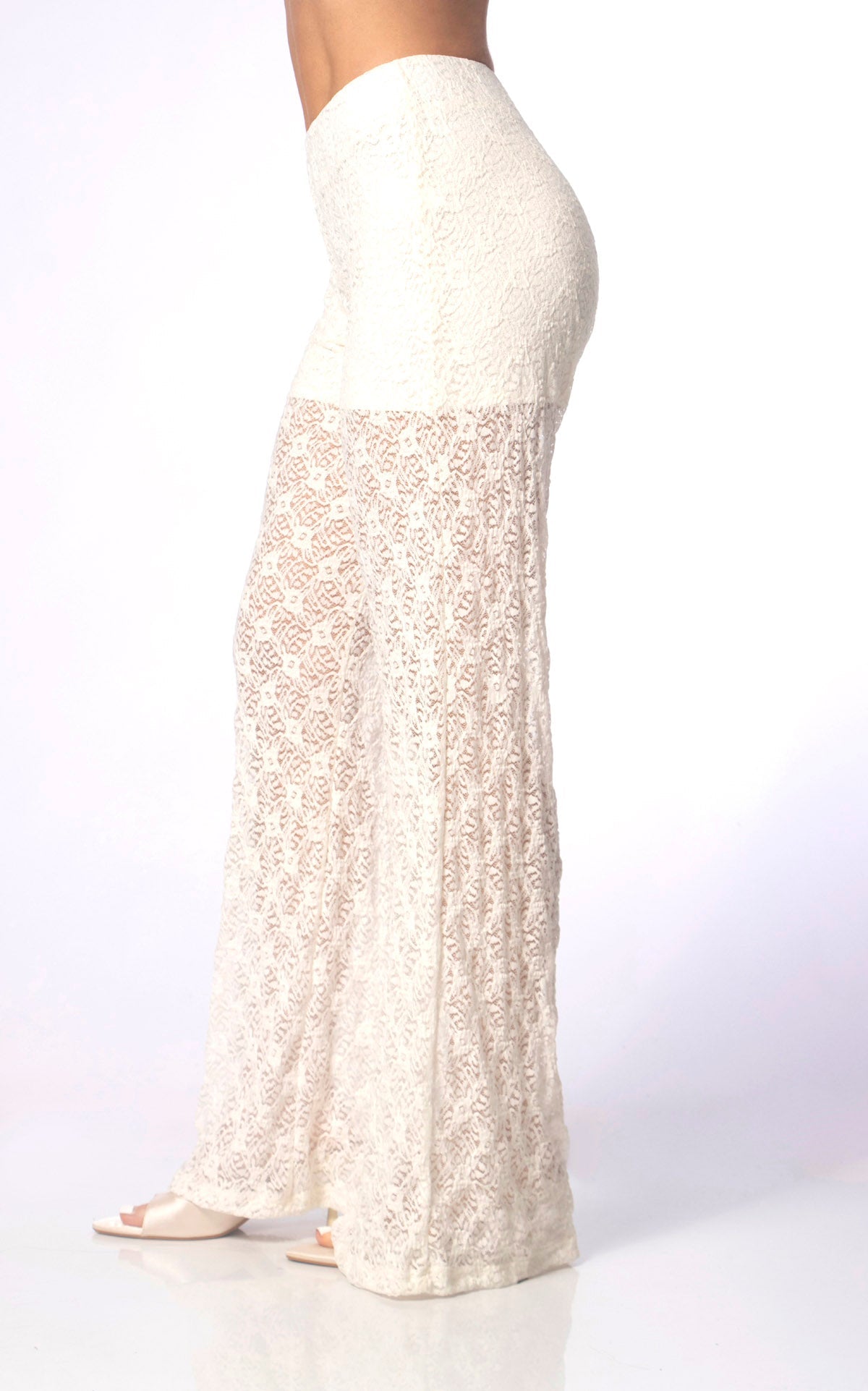 Pantalon Marfil Con Textura