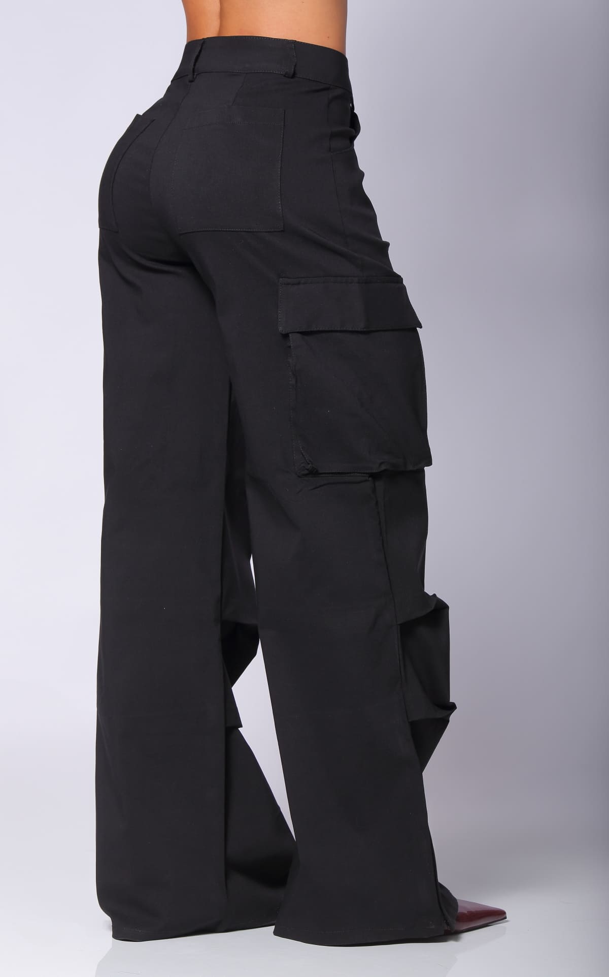 Pantalón Negro Cargo
