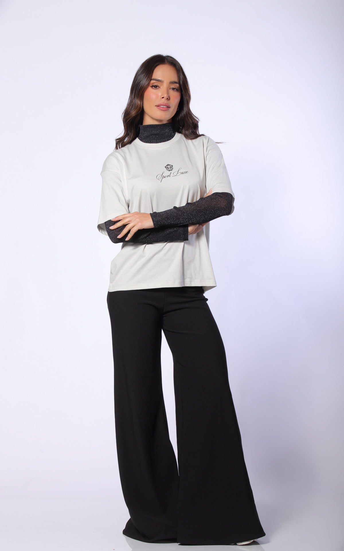Pantalón Negro Palazzo