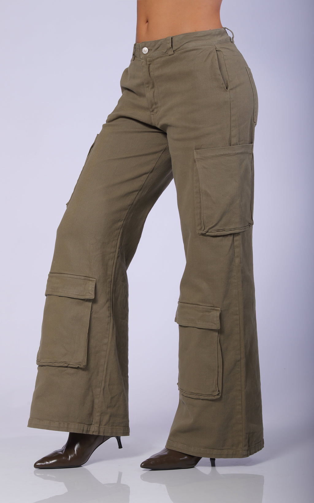 Pantalon Verde Bolsillos