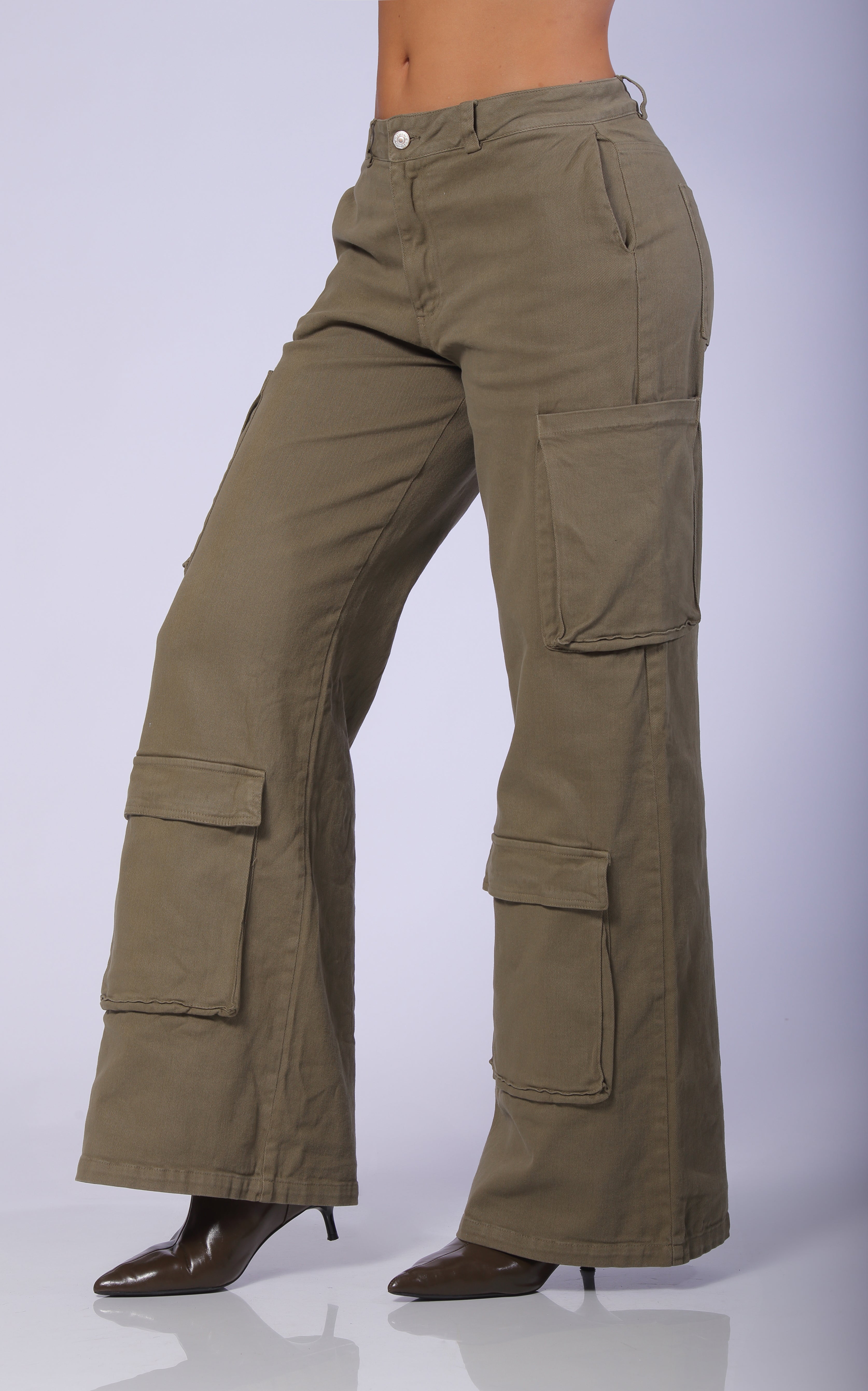 Pantalon Verde Bolsillos