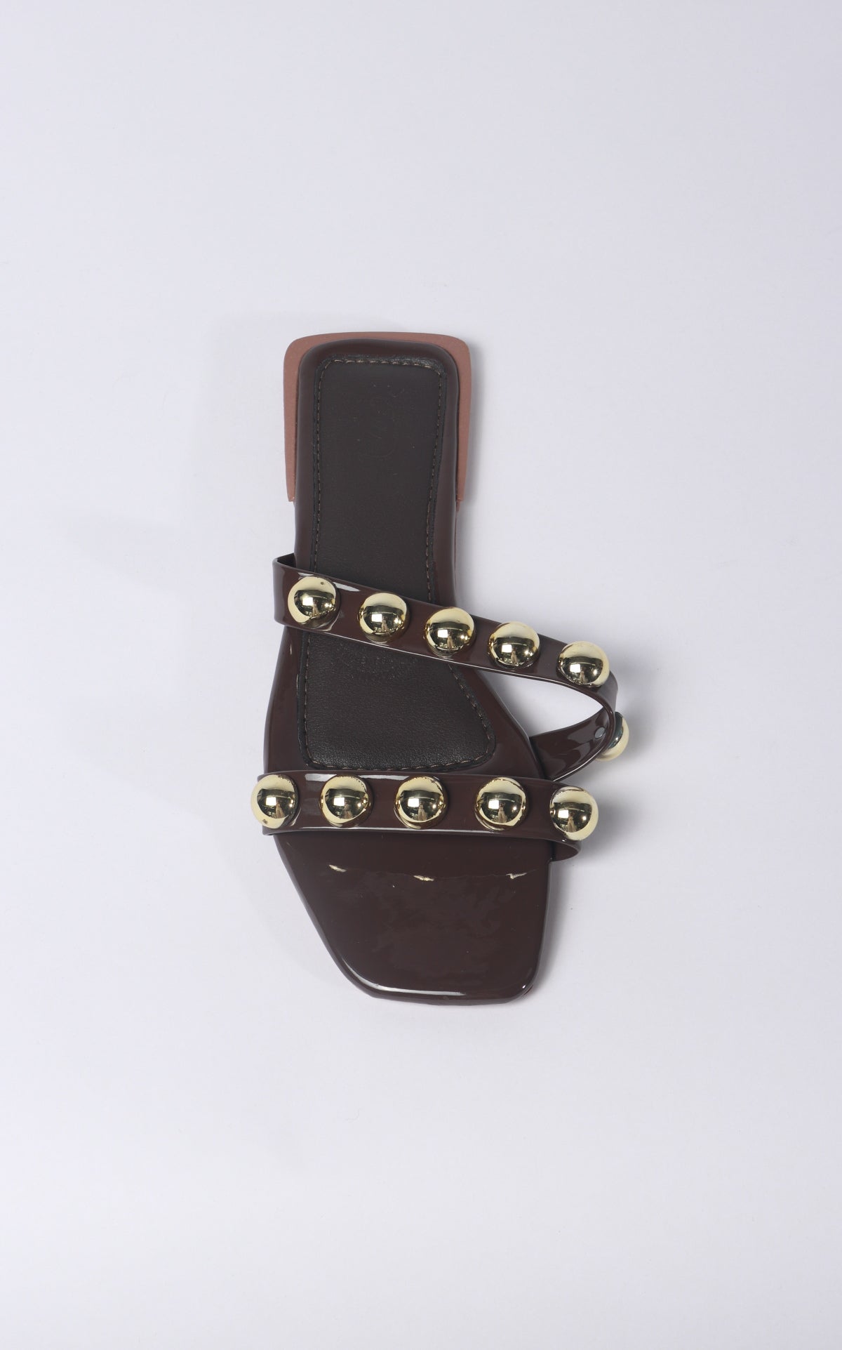 Chocolate Studded Sandals