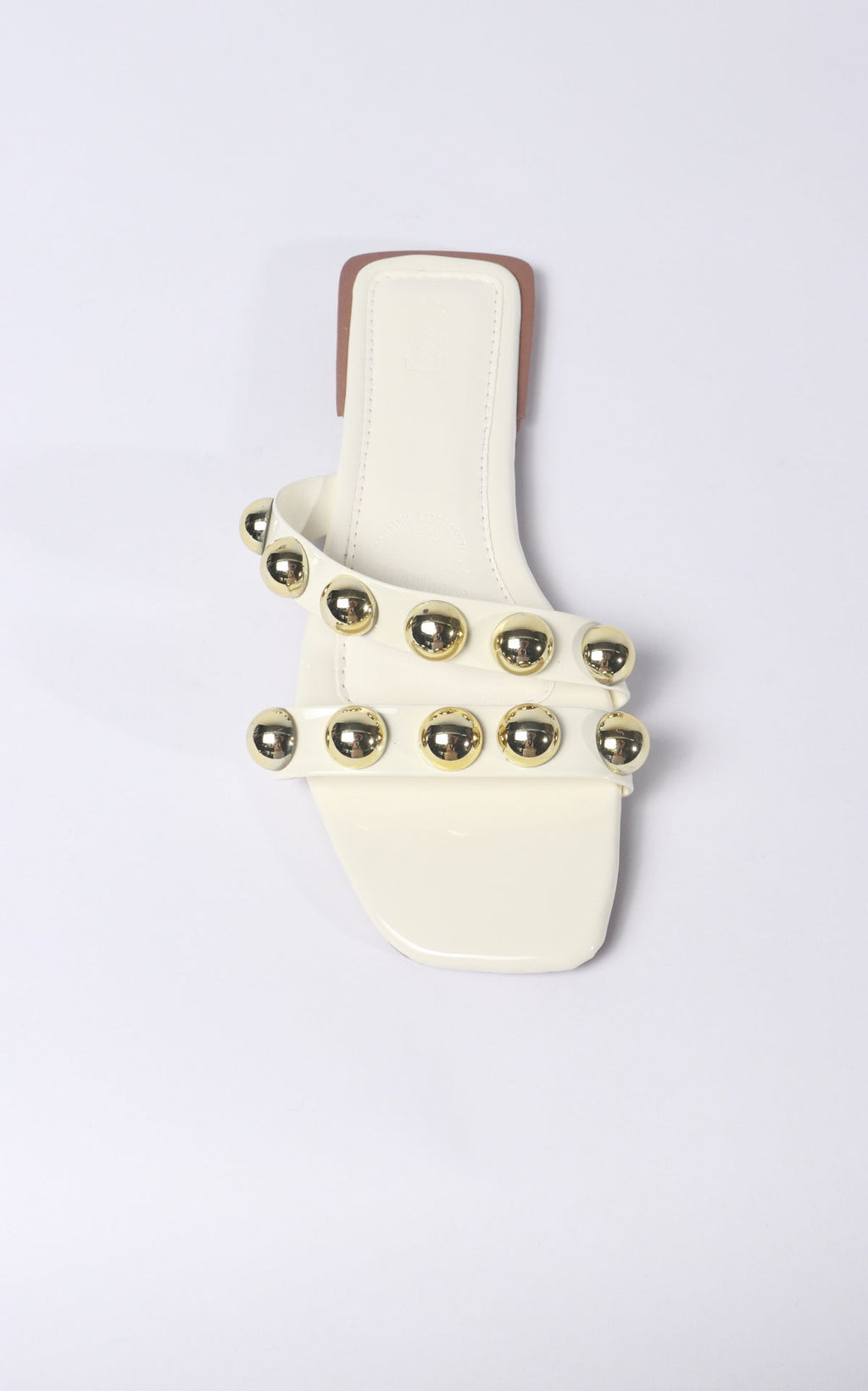 Ivory Studded Sandals