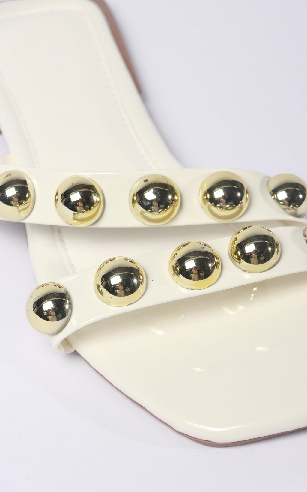 Ivory Studded Sandals