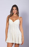 Vestido Marfil Copas